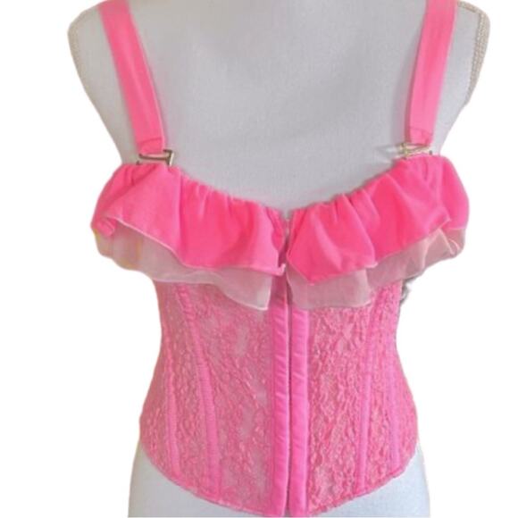 We Are HAH Free People Seams Like A Princess Lace Corset NWT 180.00 XS - Picture 1 of 10